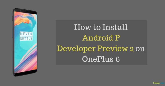 install android P developer preview 2 on oneplus 6 device
